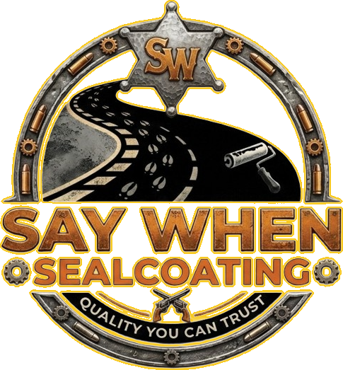Say When Sealcoating logo